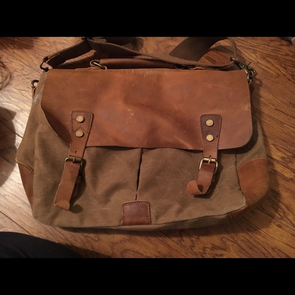 Leather/canvas bag